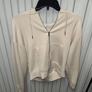 SET Women's Cream Zip-Up Hoodie and Shorts